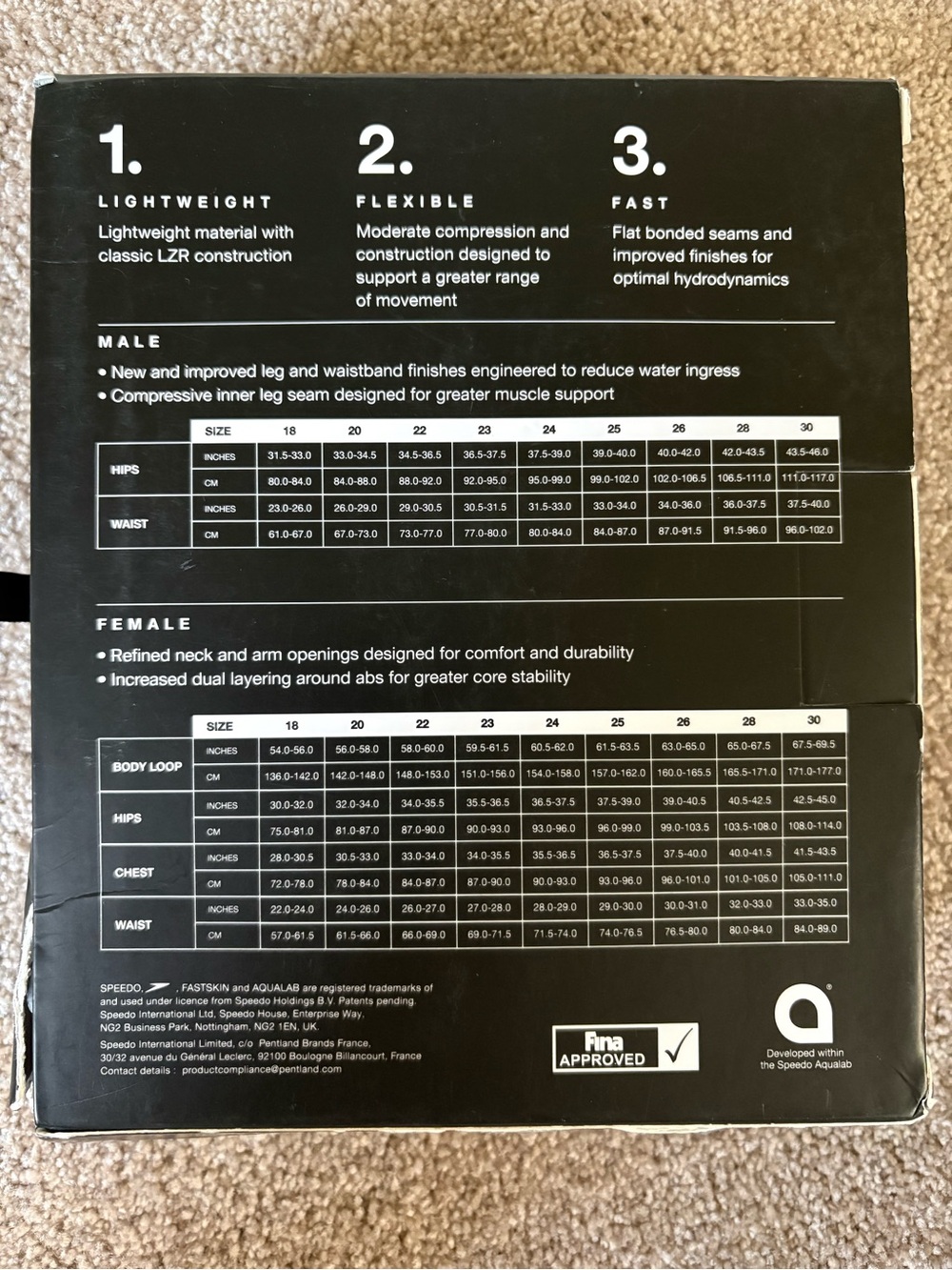 Speedo Fastskin LZR Pure Valor Closedback Kneeskin Size 24 - Picture 6 of 7